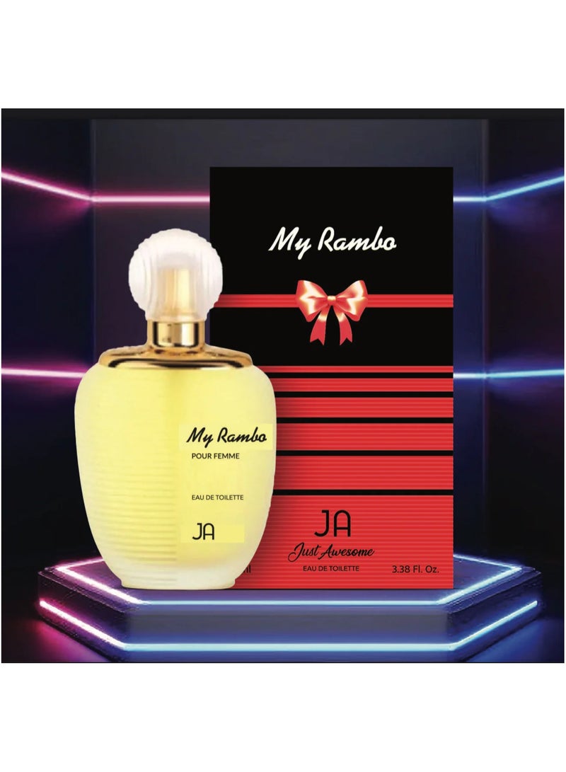 JA Just Awesome My Rambo Eau de Toilette for Men - 100ml | Bold & Long-lasting Woody Fragrance  - Image 2