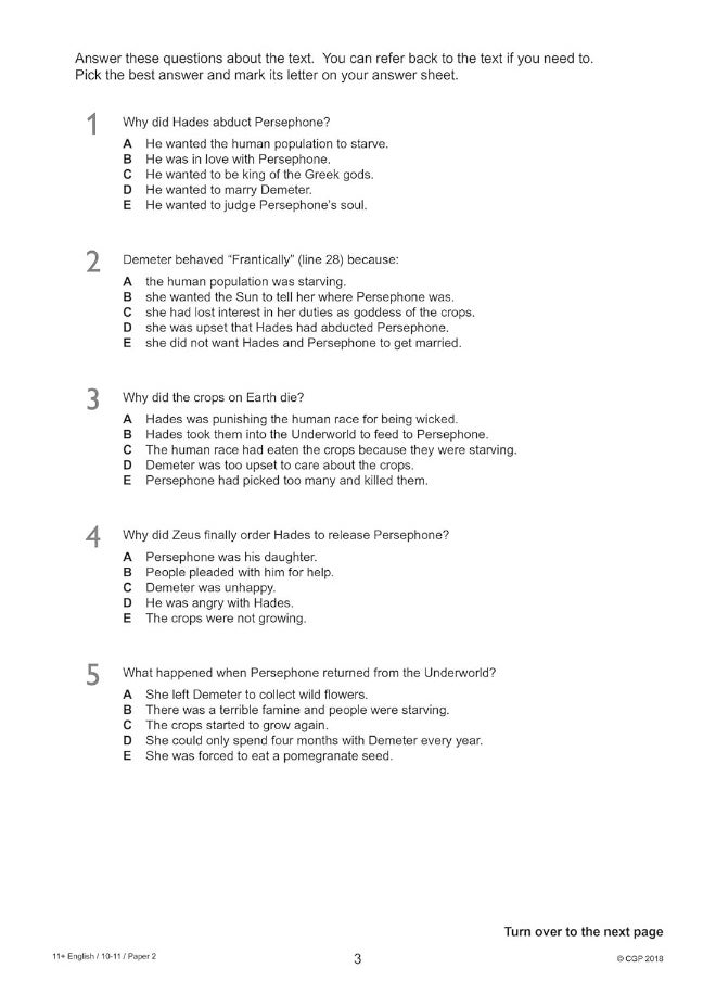 11+ GL English Practice Papers: Ages 10-11 - Pack 1 (with Parents' Guide & Online Edition)  - Image 5