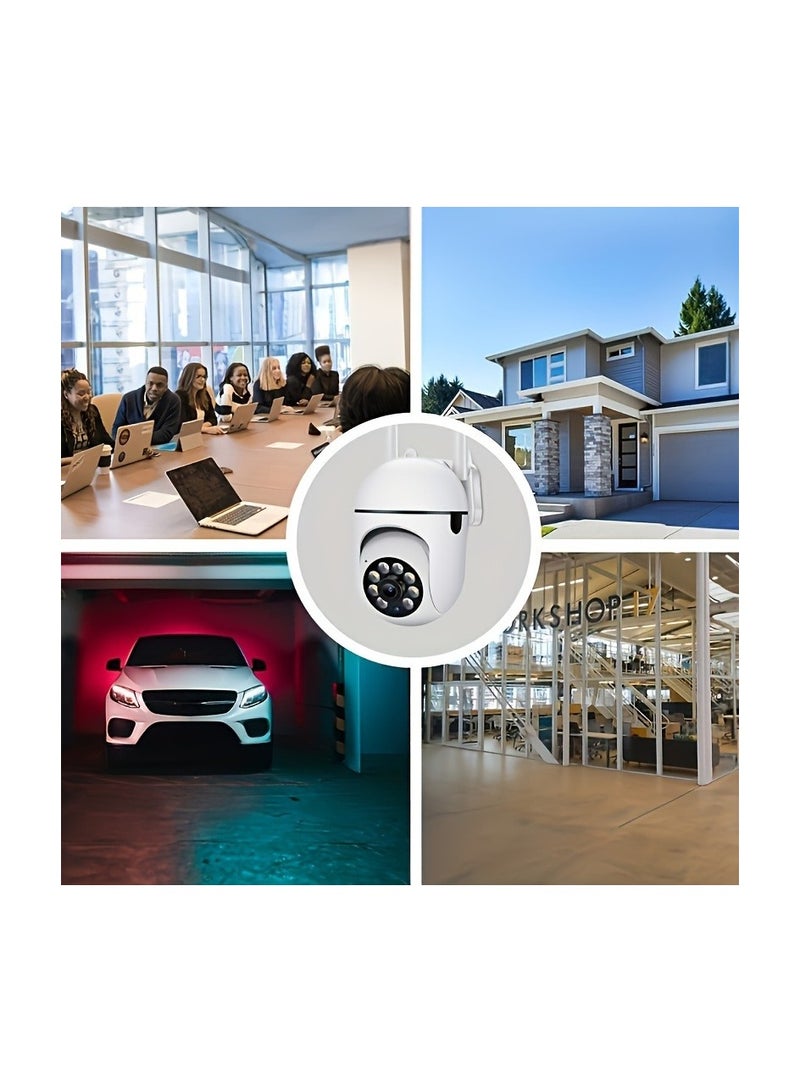 HD Smart Security Camera Pro - 1080p Wi-Fi Pan/Tilt/Zoom Color Night Vision 2-Way Audio Motion Tracking - Ideal for Baby & Pet Monitoring, Indoor/Outdoor Use with Weatherproof Design and Remote Access - Image 4