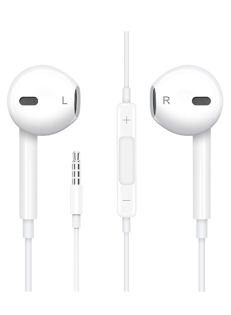 Gravity Wired with Microphone 1 Pack in-Ear Earphones Earbuds 3.5mm Plug, Volume Control, Compatible with Samsung, iPhone 6s, Android, Computers, iPad, Tablets and Other 3.5mm Jack Audio Devices - Image 1