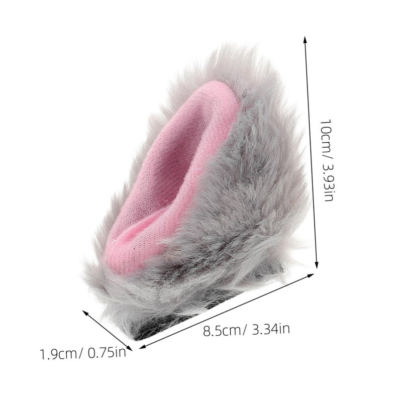 Plush Helmet Ears Decoration For Scooter And Electric Bike Cute Funny Accessories - Image 3