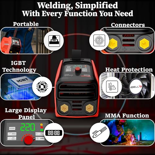 IBELL TOOLS iBELL IBL M220‑76D Inverter ARC Welding Machine 220A | IGBT Technology |PC+ABS Fiber‑Reinforced Body |Adjustable Hot Start,ARC Force & VRD | Anti‑Stick |1.0–4.0 mm Electrode Support|2‑Year Warranty - Image 3