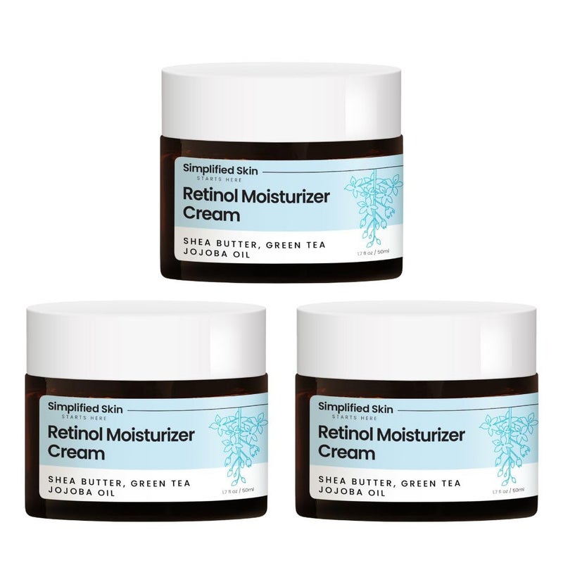 Retinol Cream for Face  25 Retinol Moisturizer with Vitamin E  Hyaluronic Acid for AntiAging  Wrinkles  Retinol Night Cream for Face  Hydrating Retinol Facial Moisturizer Cream  17 Oz