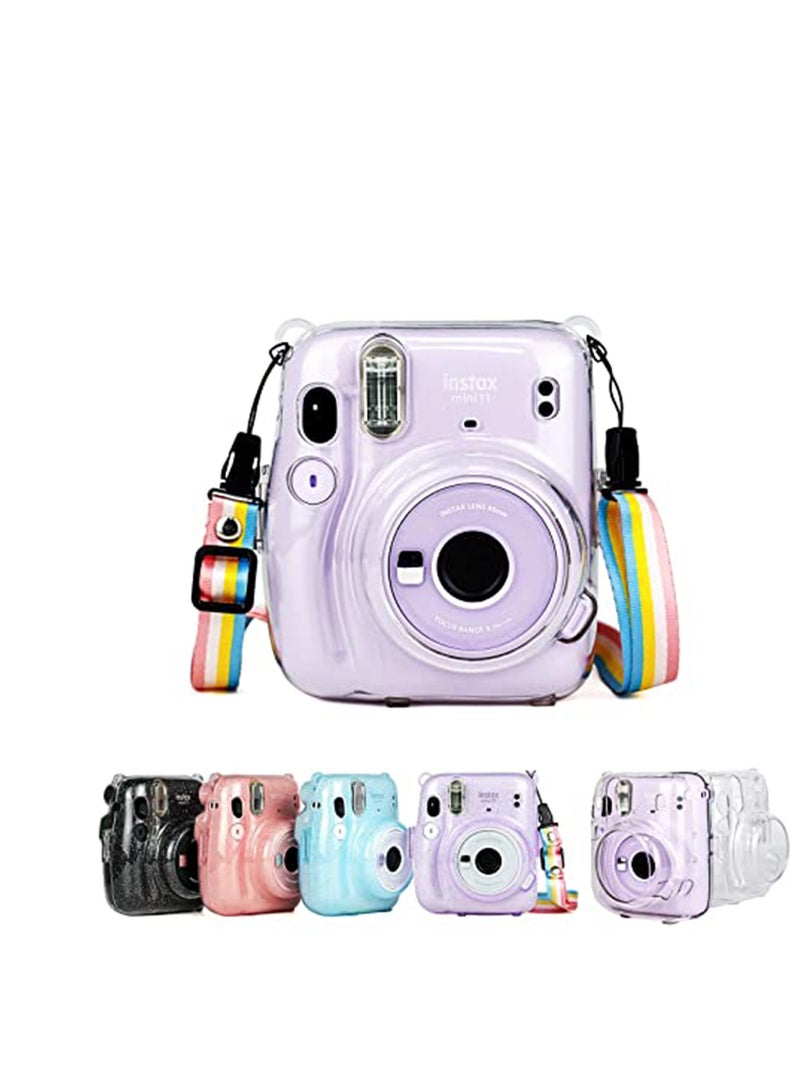 Barakah Instant for Mini 11 Clear Case, Protective Clear Case, Compatible with for Fujifilm Instax Mini 11 Instant Camera, with Adjustable Rainbow Shoulder Strap, Present to Friends and Families - Image 5