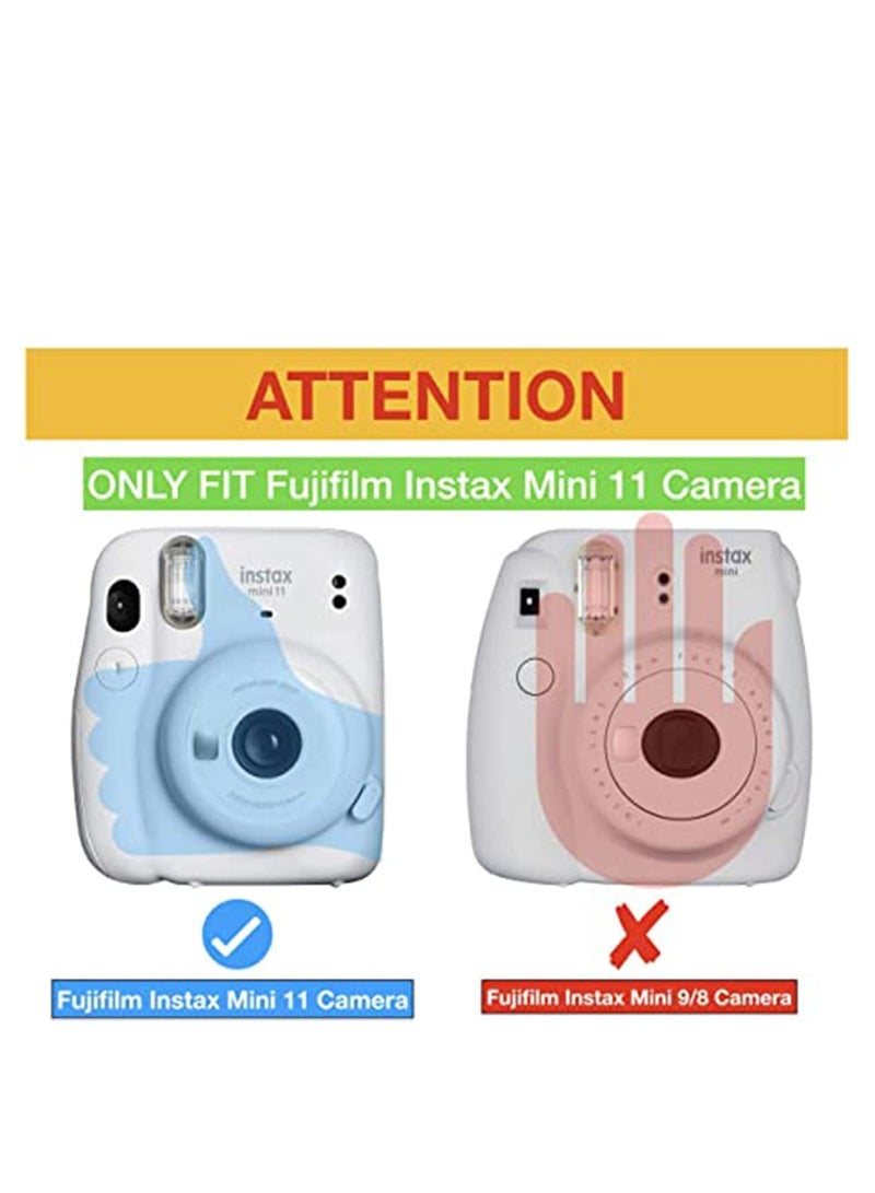 Barakah Instant for Mini 11 Clear Case, Protective Clear Case, Compatible with for Fujifilm Instax Mini 11 Instant Camera, with Adjustable Rainbow Shoulder Strap, Present to Friends and Families - Image 3