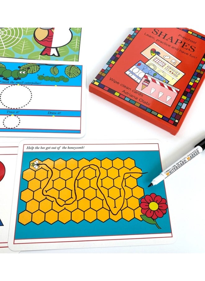 Kojokaru Toys - Shapes Activities Wipe Clean Cards - Image 1