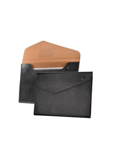 PU Leather Expanding Document Holder, A4 Business File Organizer with Invisible Magnetic Closure, Ideal for A4 Letter Size Paper, 1 PCS Filing Envelope and Document Jacket.