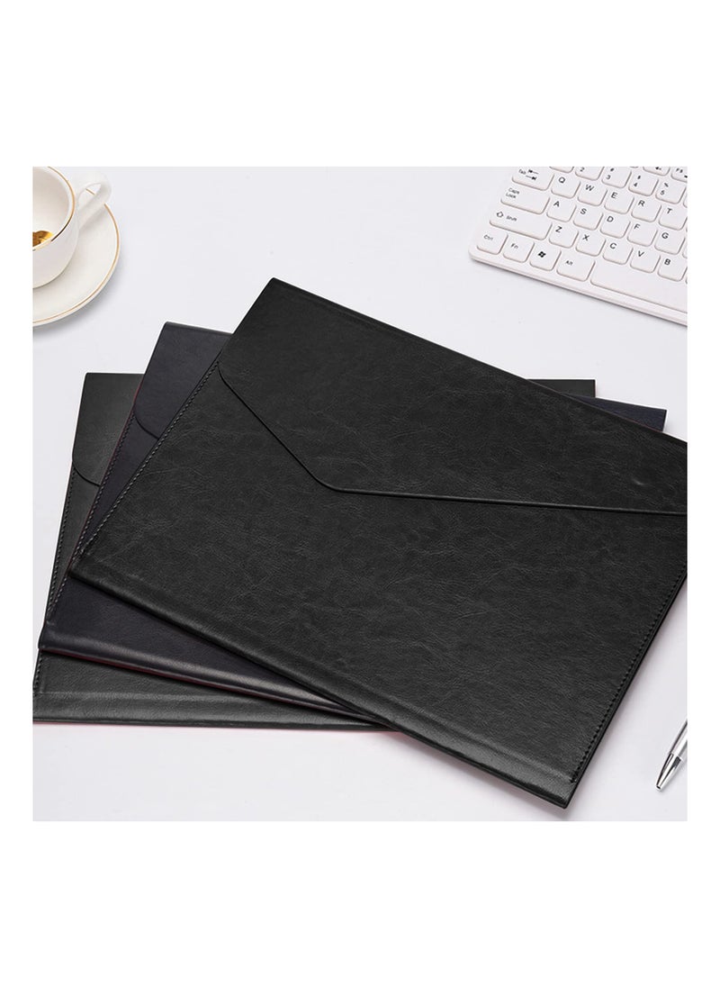 Generic - PU Leather Expanding Document Holder, A4 Business File Organizer with Invisible Magnetic Closure, Ideal for A4 Letter Size Paper, 1 PCS Filing Envelope and Document Jacket. - Image 1