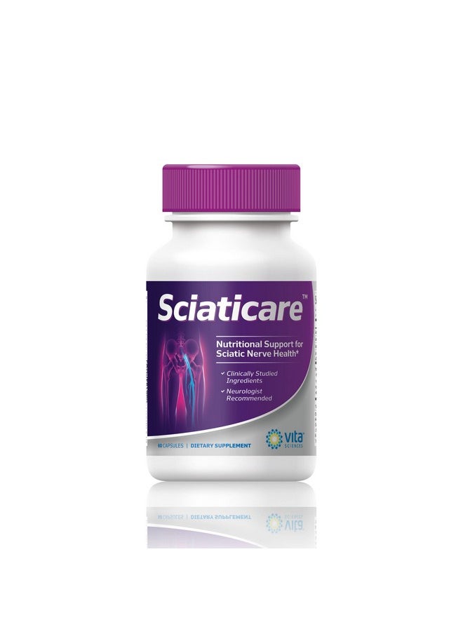 Vita Sciences - Sciaticare Nerve Soothing Supplement Vitamins With Natural Rala Form 10X Strength Not Synthetic Alpha Lipoic Acid (Ala) Lower Lumbar Sciatic Hip Thigh Leg Foot - Image 1