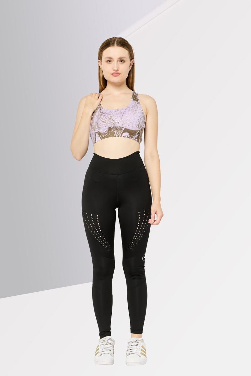 Adidas by Stella McCartney Women Sportswear Fit Lightly Padded Training Sports Bra, Purple - Image 4