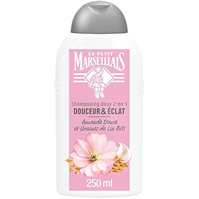LE PETIT MARSEILLAIS 2 IN 1 SHAMPOO MOISTURIZE AND SHINE ALMOND AND LINSEED BIO