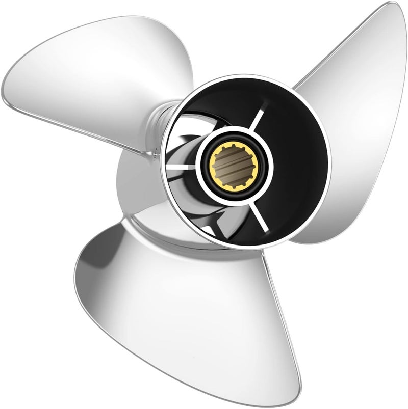 Qiclear بروبلر خارجي من الفولاذ المقاوم للصدأ Qiclear Marine 10.25 x 16-G Upgrade لمحركات ياماها 40-60HP - Image 1