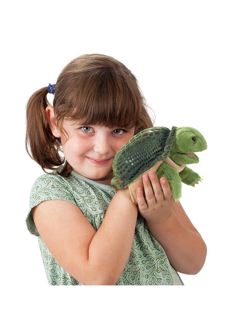 Folkmanis Folkmanis Little Turtle Hand Puppet, Green  - Image 2