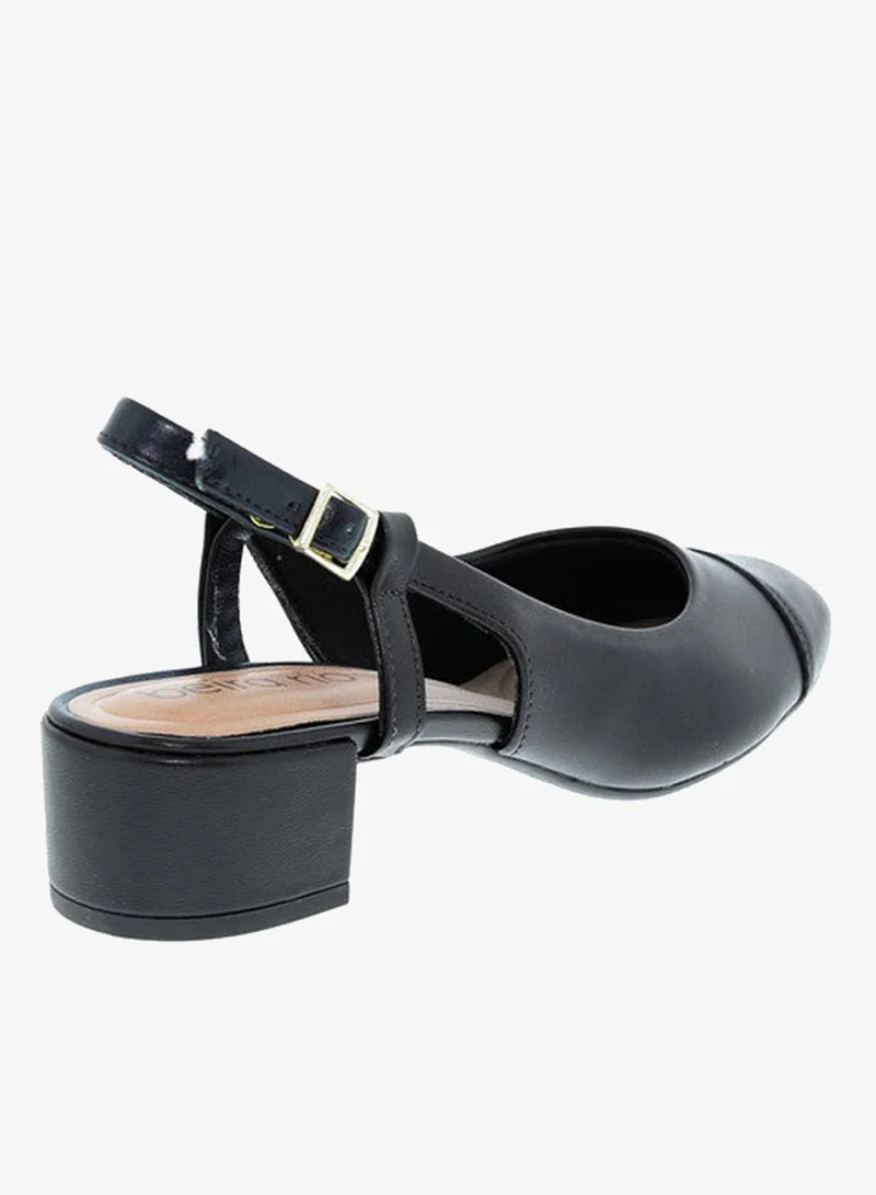 Beira Rio Mid Heels Sandals for Women – Sling Back Heel Sandals for Girls with Ankle Strap