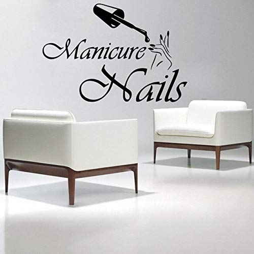 ARWY ARWY Vinyl Wall Decal Fashion Nails Salon Wall Stickers Interior Manicure Home Decor 