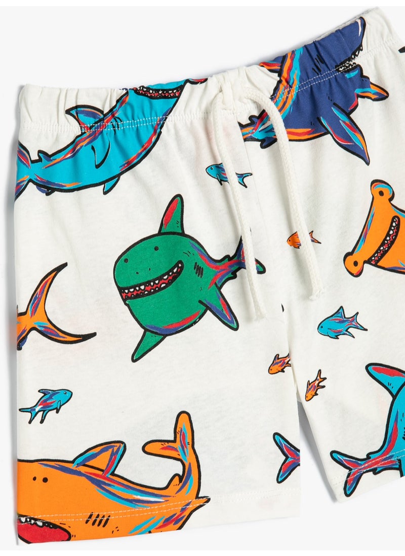 Cotton Shorts Tie Waist Shark Printed Cotton - pzsku/Z01456D5D716BAB0B2157Z/45/_/1725797706/9cb58c2b-4a30-47cd-bed7-b588b59854cb