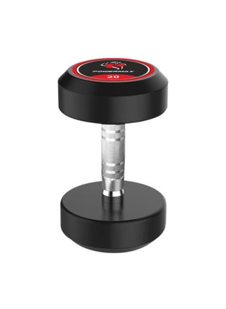 PowerMax Fitness Rubber Coated Round Professional Dumbbell for Home Gym | dumbbell for home gym workouts| gym dumbbell | dumbbell for men-women fitness | 20kg dumbbell x 1| Black - pzsku/Z01457397F2C3B6394B41Z/45/_/1726134203/43a79768-6db8-4a7e-a303-501ac8b33a56