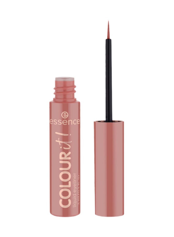 Essence Colour It! Liquid Eyeliner | 04 Rusty Red | Long Lasting | Highly Pigmented | Quick Drying | Matte Finish | SmudgeProof | Precise Brush Tip | Vegan & Perfume Free | Eye Makeup Essential | 3 ml Rusty Red - Image 1