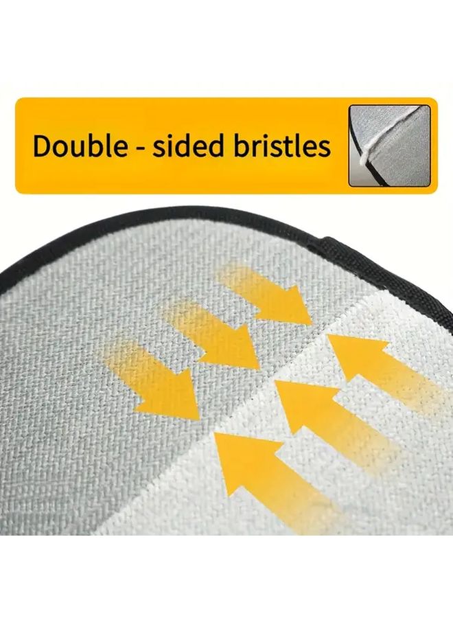 Upgraded Pet Hair Removal Glove Black Washable 3 In 1 Brush For Cats Dogs - Image 5