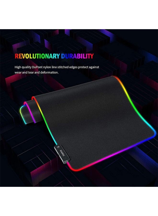 Taimi - RGB Gaming LED Extended Keyboard And Mouse Pad With Anti-Slip Rubber Base Extra Large 30 x 80cm -wired - Image 1