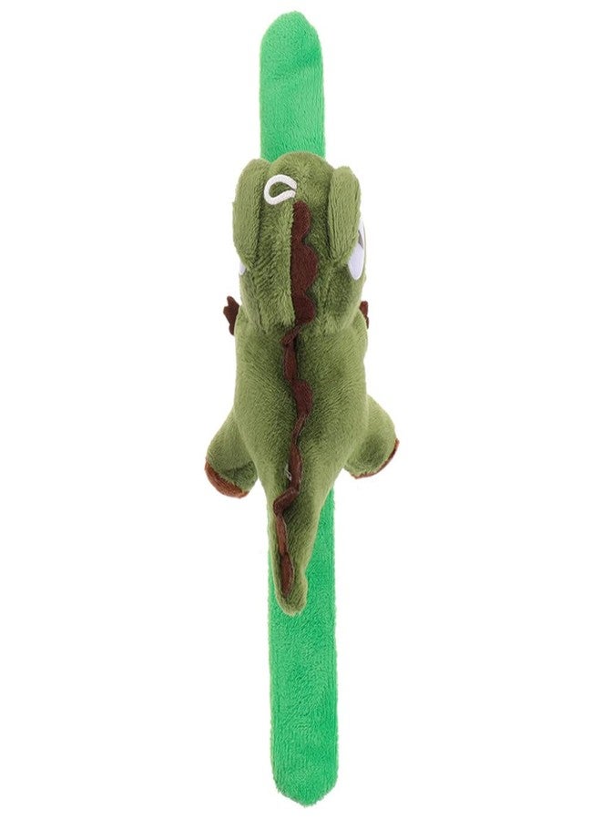 HOLIDYOYO Giant Stuffed Animals Slap Bracelets, Toy Stuffed Dinosaur Wristband Slap Bracelet Toddler Snap Bracelet Jungle Party Favor Snap Bracelets,Green - Image 1