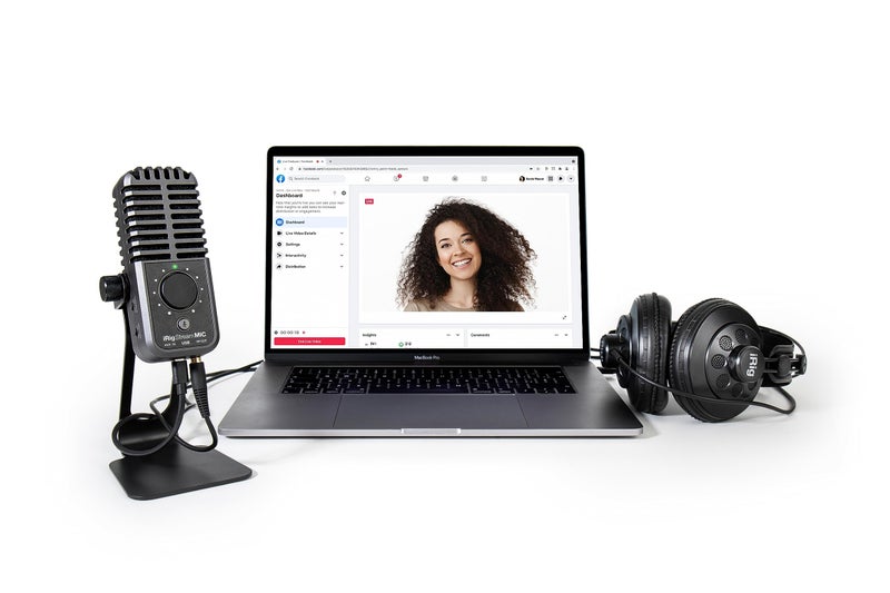 IK Multimedia iRig Stream Mic USB Condenser Microphone with Integrated Audio Interface -Podcast, Gaming for pc, Streaming Plus Audio Mixer - Image 4