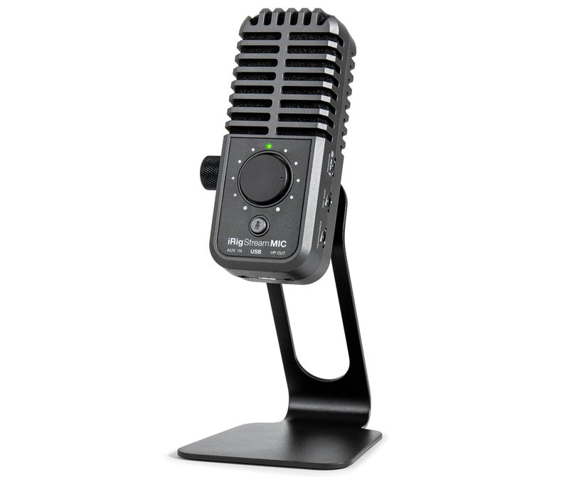 IK Multimedia iRig Stream Mic USB Condenser Microphone with Integrated Audio Interface -Podcast, Gaming for pc, Streaming Plus Audio Mixer - Image 2