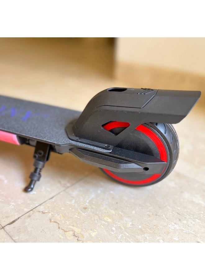 Crony سكوتر كهربائي للأطفال CRONY S31 – محرك 130 واط، بطارية 21 فولت / 2.5Ah، إطار ألمنيوم قابل للطي + أضواء LED RGB على السطح - أحمر - Image 2