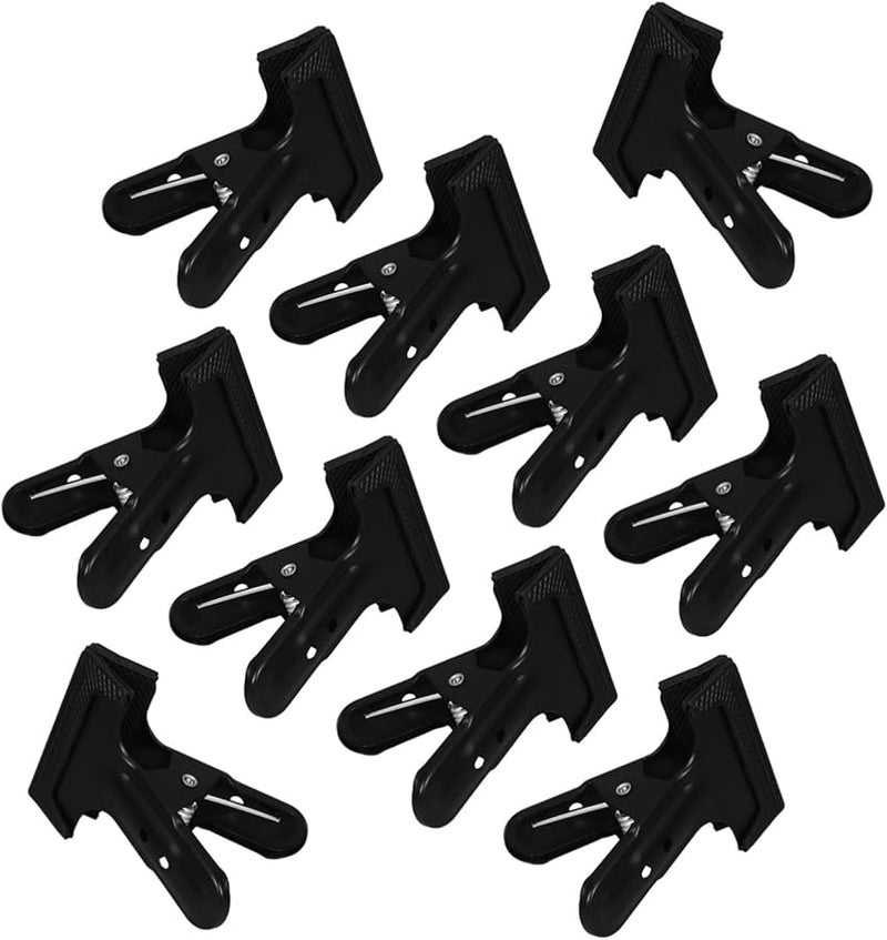 10Pcs Heavy Duty Metal Spring Clips with Rubber Tips for Backdrop Stand PVC Background Cloth - Image 1