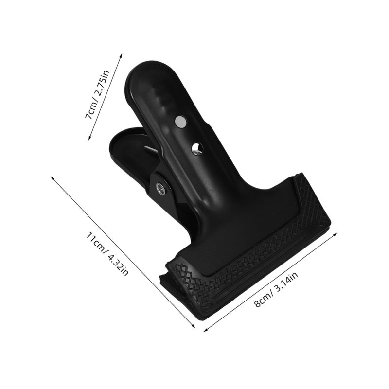 10Pcs Heavy Duty Metal Spring Clips with Rubber Tips for Backdrop Stand PVC Background Cloth - Image 3