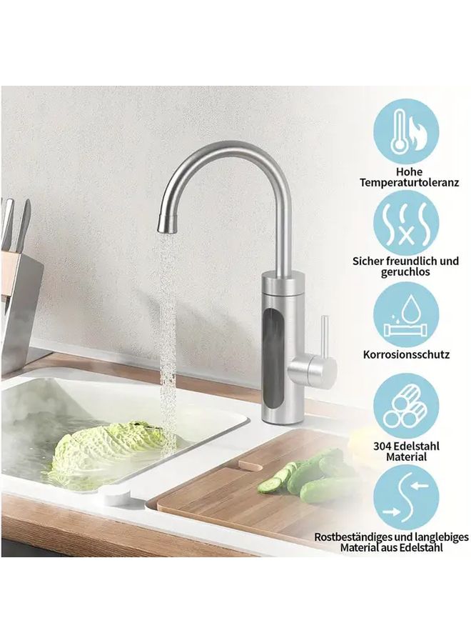 مجموعة أنابيب المياه الساخنة والباردة 2 قطعة، خرطوم صنبور مرن ممتد من الفولاذ المقاوم للصدأ - Image 5