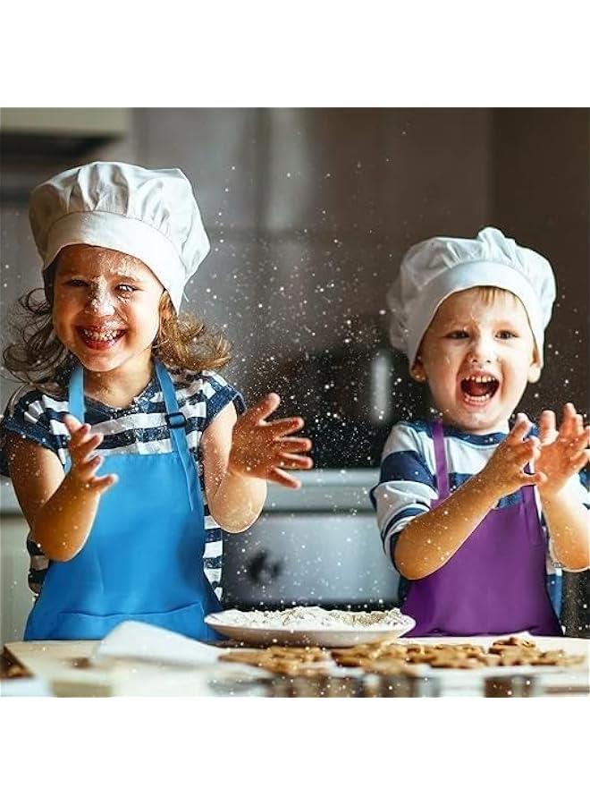 MIXDE Kids Apron with Chef Hat Set for 3-7 years old Boys & Girls Aprons with Pockets for Kitchen | kids Kitchen Cooking | Painting | Baking | Crafting | Home Kitchen | Classroom - Image 5