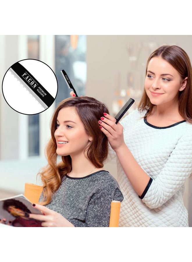 FACON Facón Hair Razors for Cutting Hair - Professional Hair Styling Razor Kit with 11 Replacement Blades, Stainless Steel Hair Cutting Tool for Salon & Home, Premium Hair Thinning Texturizing Faether Razor - Image 5
