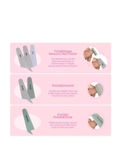 ORiTi Nail Files Emery Boards Professional Grit Nail File Pack for Acrylic Natural Gel Nails  - Image 3