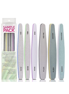 ORiTi Nail Files Emery Boards Professional Grit Nail File Pack for Acrylic Natural Gel Nails  - Image 1
