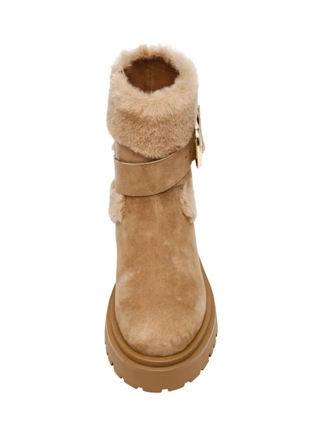 Steve Madden  Lodge Women's Tan Flat Sandals for Women | Best Price UAE
