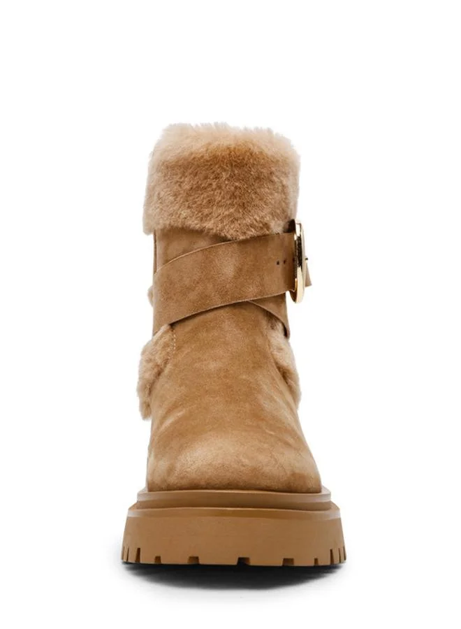 Steve Madden  Lodge Women's Tan Flat Sandals for Women | Best Price UAE
