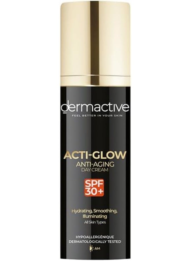 Dermactive Acti-Glow Anti-Aging & Illuminating Day Cream with SPF 30+ - 50ml - Image 2