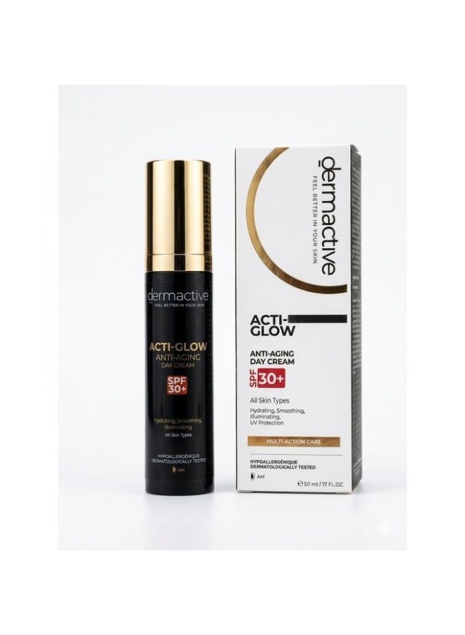 Dermactive Acti-Glow Anti-Aging & Illuminating Day Cream with SPF 30+ - 50ml - Image 1