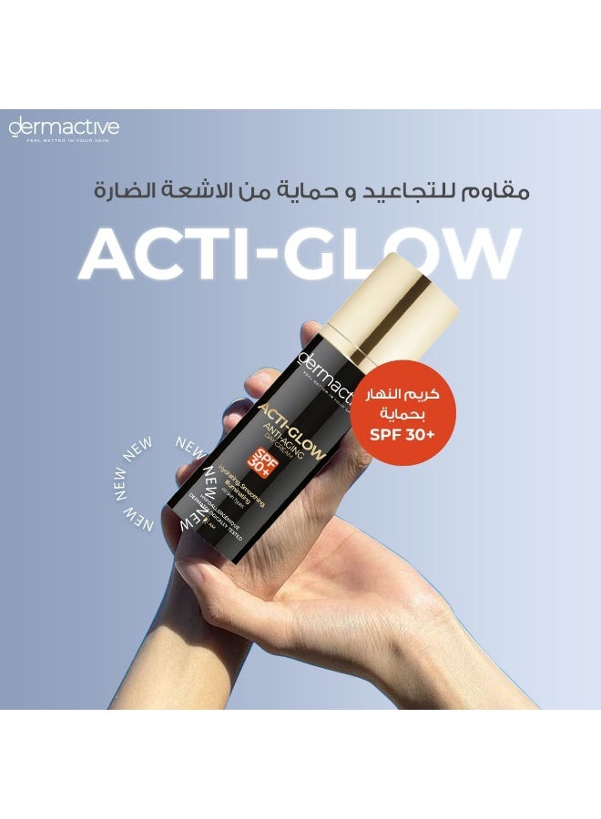 Dermactive Acti-Glow Anti-Aging & Illuminating Day Cream with SPF 30+ - 50ml - Image 3