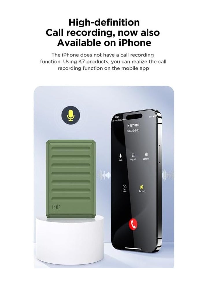 IKOS - IKOS K7 Dual Sim Adapter 4G Call Recording Support For iPhone - Image 1