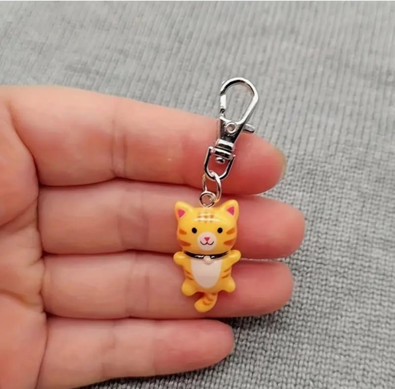 TraveEssentialz 5 pc Mini Cat Bag Hanging | Cute Earphones Case Pendant | Random 5 Colors Will Be Sent | Gift for Mother's Day | Travel Gift for Women and Girls - Image 5