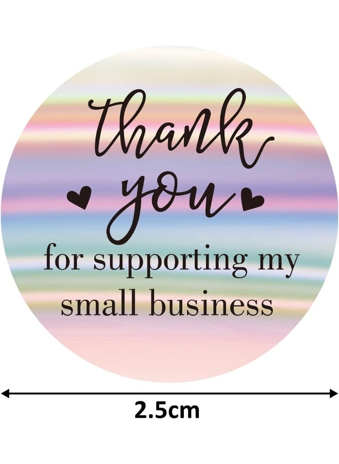 Biella Biellaâ„¢ 500Pcs Thank You for Supporting My Small Business Stickers - Self-Adhesive & Waterproof Stickers with Beautiful Design for Packing, Envelopes, Gift Wraps and Crafts  - Image 2