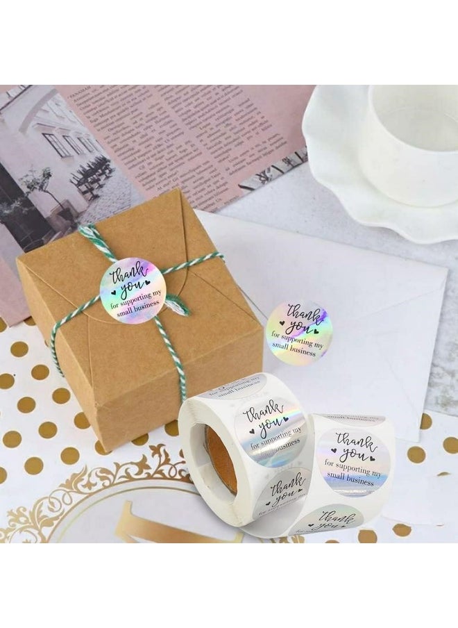 Biella Biellaâ„¢ 500Pcs Thank You for Supporting My Small Business Stickers - Self-Adhesive & Waterproof Stickers with Beautiful Design for Packing, Envelopes, Gift Wraps and Crafts  - Image 4
