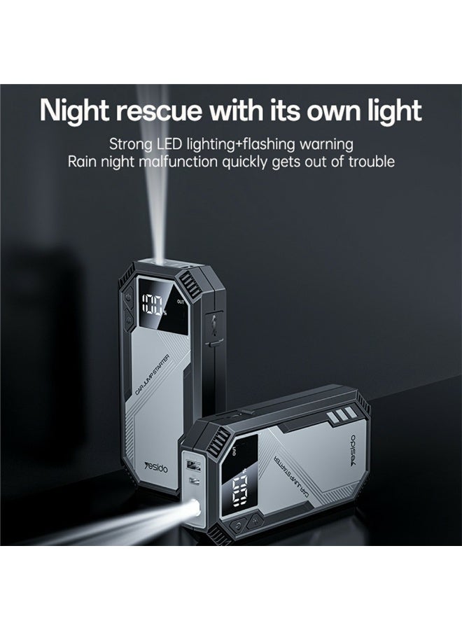 YESIDO VC11 Car Jump Starter and Portable Power Supply, 6000mAh Battery, 800A Current, Suitable for 12V Gasoline and Diesel Engines - Image 5