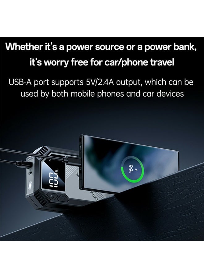 YESIDO VC11 Car Jump Starter and Portable Power Supply, 6000mAh Battery, 800A Current, Suitable for 12V Gasoline and Diesel Engines - Image 3