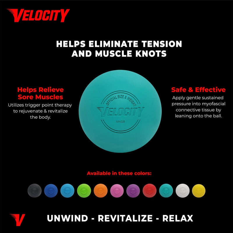 Velocity كرات لاكروس للتدريب من فيلوسيتي - عبوات 1، 2، 3، 6، 12، 18، 24، 36، 60 و120 - الحجم والوزن الرسمي - أسود - Image 5