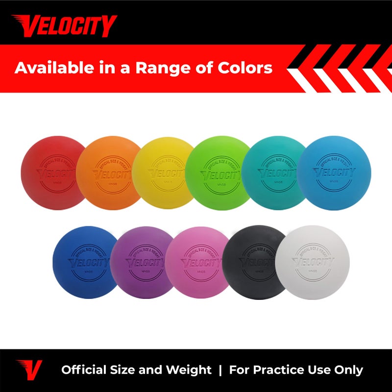 Velocity كرات لاكروس للتدريب من فيلوسيتي - عبوات 1، 2، 3، 6، 12، 18، 24، 36، 60 و120 - الحجم والوزن الرسمي - أسود - Image 4
