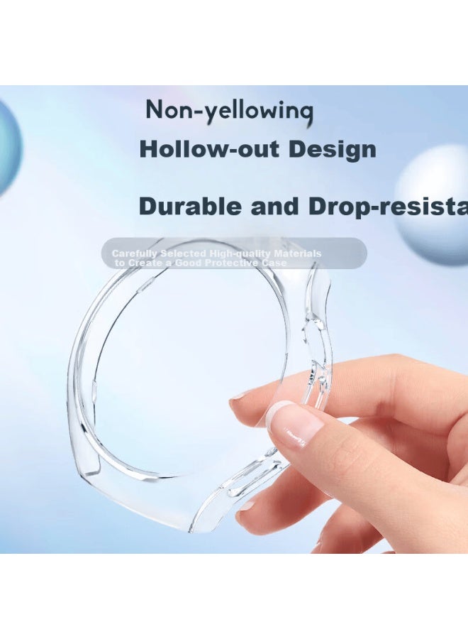 Watchbond Huawei Watch5 46mm Men's Pc Tempered Glass Half-cover Hollow Protective Case Sweatproof Matching Color Protective Shell - Image 1