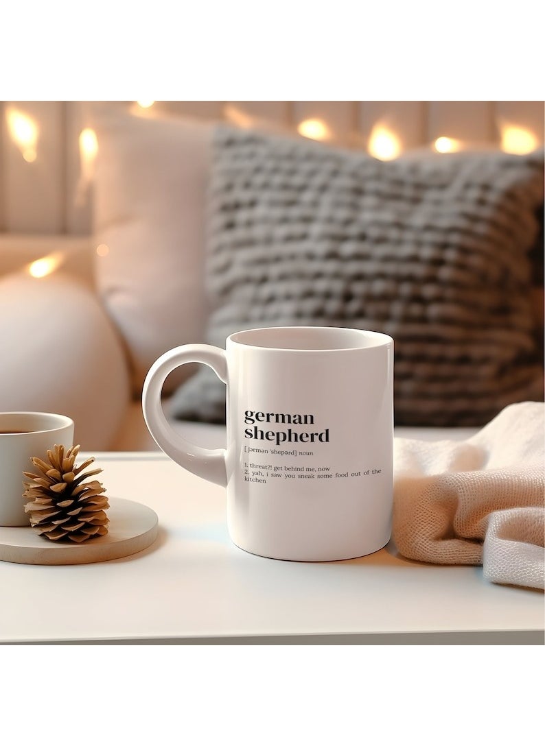 Bexdore - German Shepherd Definition Mug, Coffee Mug, Shepherd Owner, Funny English Mug - Image 1